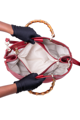 GUCCI BAMBOO SHOPPER LARGE RED