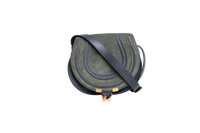 CHLOÉ MARCIE CROSSBODY SUEDE DARK GREEN