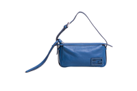FENDI SIMPLY SHOULDER BAG LEATHER NAVY