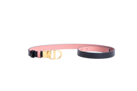 DIOR BELT MONTAIGNE 30 FINE FULL REVERSIBLE BLACK/ROSE