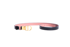 DIOR BELT MONTAIGNE 30 FINE FULL REVERSIBLE BLACK/ROSE