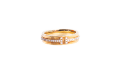 TIFFANY & CO RING T NARROW DIAMOND IN YELLOW GOLD