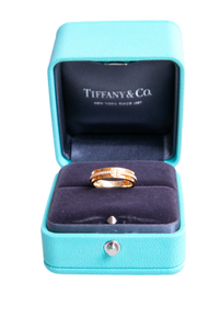 TIFFANY & CO RING T NARROW DIAMOND IN YELLOW GOLD