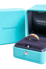 TIFFANY & CO RING T NARROW DIAMOND IN YELLOW GOLD