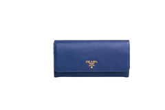 PRADA WALLET SAFFIANO BLUETTE