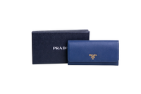 PRADA WALLET SAFFIANO BLUETTE