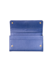 PRADA WALLET SAFFIANO BLUETTE