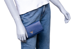 PRADA WALLET SAFFIANO BLUETTE