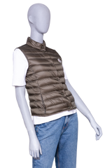 MONCLER GILET LIANE DOWN MOSS GREEN