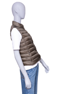 MONCLER GILET LIANE DOWN MOSS GREEN