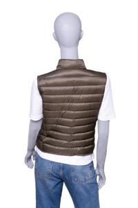 MONCLER GILET LIANE DOWN MOSS GREEN