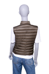 MONCLER GILET LIANE DOWN MOSS GREEN