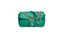 GUCCI GG MARMONT CHAIN MATELASSE SMALL GREEN