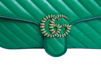 GUCCI GG MARMONT CHAIN MATELASSE SMALL GREEN