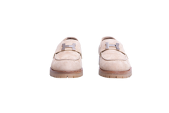 HERMÈS FAUBOURG SUEDE BEIGE CAMEL - 36 BR