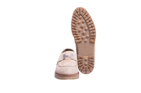 HERMÈS FAUBOURG SUEDE BEIGE CAMEL - 36 BR