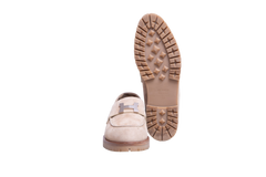 HERMÈS FAUBOURG SUEDE BEIGE CAMEL - 36 BR