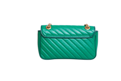 GUCCI GG MARMONT CHAIN MATELASSE SMALL GREEN