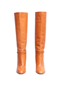 CELINE CLAUDE BOOTS TRIOMPHE CARAMEL - 40 BR