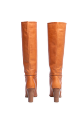 CELINE CLAUDE BOOTS TRIOMPHE CARAMEL - 40 BR