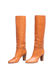 CELINE CLAUDE BOOTS TRIOMPHE CARAMEL - 40 BR