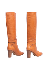 CELINE CLAUDE BOOTS TRIOMPHE CARAMEL - 40 BR