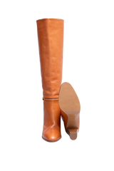 CELINE CLAUDE BOOTS TRIOMPHE CARAMEL - 40 BR