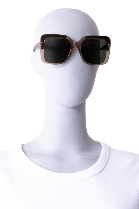 BOTTEGA SQUARE ACETATE BROWN