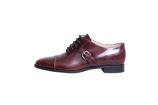DESAPEGO GRAZI MASSAFERA TOD’S MONK STRAP LEATHER DARK BROWN - 37 1/2