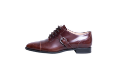 DESAPEGO GRAZI MASSAFERA TOD’S MONK STRAP LEATHER DARK BROWN - 37 1/2
