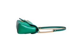 GUCCI GG MARMONT CHAIN MATELASSE SMALL GREEN