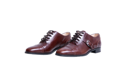 DESAPEGO GRAZI MASSAFERA TOD’S MONK STRAP LEATHER DARK BROWN - 37 1/2