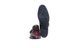 DESAPEGO GRAZI MASSAFERA TOD’S MONK STRAP LEATHER DARK BROWN - 37 1/2
