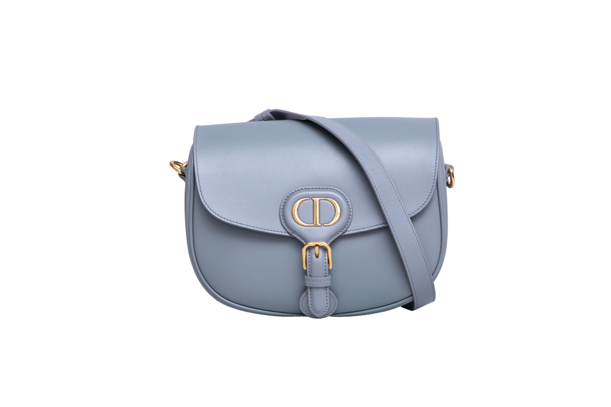 DIOR BOBBY SMALL LEATHER GREY