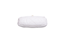 CHANEL 19 FLAP SMALL GOATSKIN IVORY PALLADIUM/GOLD HDWR