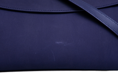FERRAGAMO HUG POUCH SUEDE MIDNIGHT