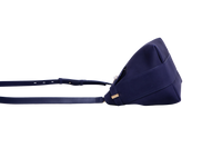 FERRAGAMO HUG POUCH SUEDE MIDNIGHT