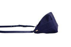 FERRAGAMO HUG POUCH SUEDE MIDNIGHT