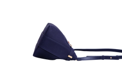 FERRAGAMO HUG POUCH SUEDE MIDNIGHT
