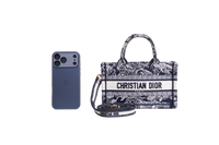 DIOR MINI BOOK TOTE TOILE DE JOUY