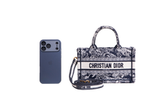 DIOR MINI BOOK TOTE TOILE DE JOUY