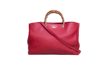 GUCCI BAMBOO SHOPPER LARGE RED