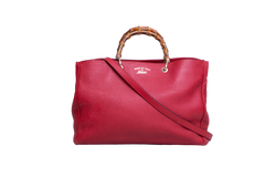 GUCCI BAMBOO SHOPPER LARGE RED