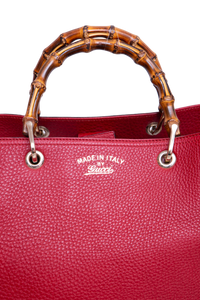 GUCCI BAMBOO SHOPPER LARGE RED