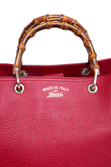 GUCCI BAMBOO SHOPPER LARGE RED