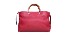 GUCCI BAMBOO SHOPPER LARGE RED