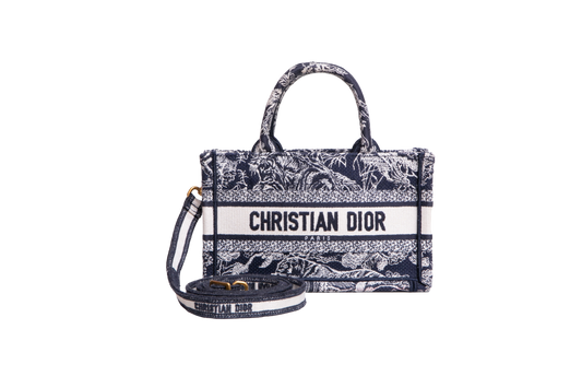 DIOR MINI BOOK TOTE TOILE DE JOUY