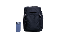PRADA BACKPACK DOUBLE BUCKLE RE-NYLON BLACK