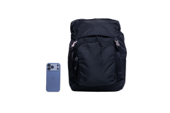 PRADA BACKPACK DOUBLE BUCKLE RE-NYLON BLACK