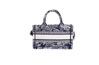 DIOR MINI BOOK TOTE TOILE DE JOUY